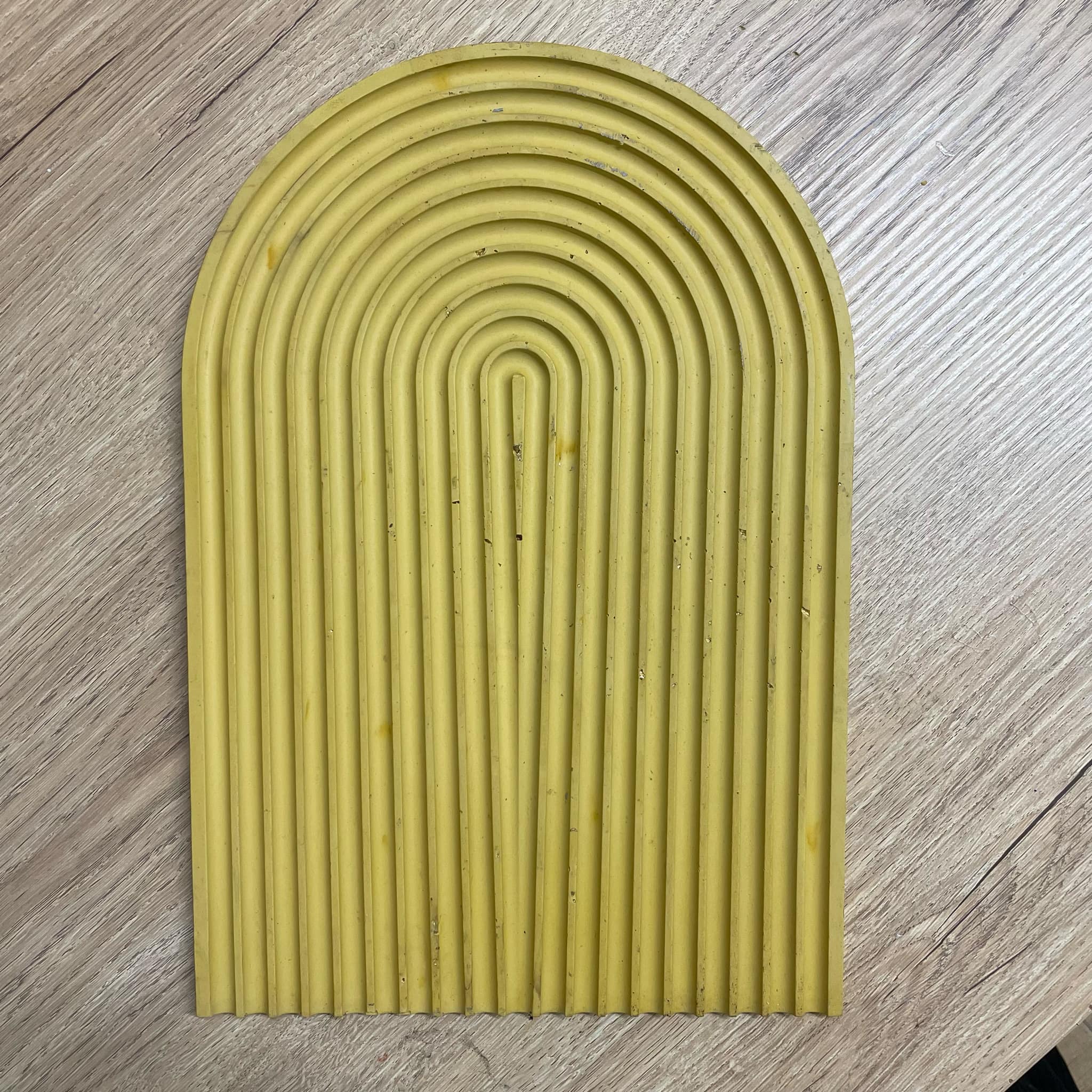 Διακοσμητικός δίσκος ουράνιο τόξο κίτρινο