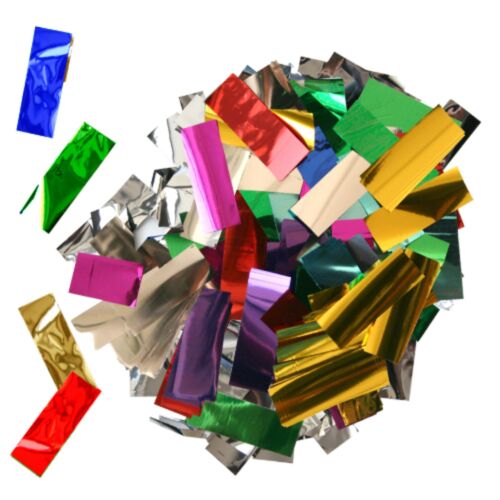 Κομφετί Glitter πολύχρωμο 2cm Χ 5cm συσκευασία (1 κιλό)