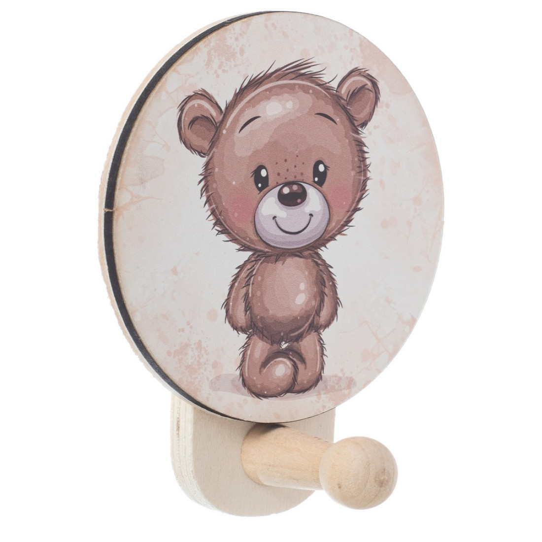 Ξύλινη Κρεμάστρα Αρκουδάκι