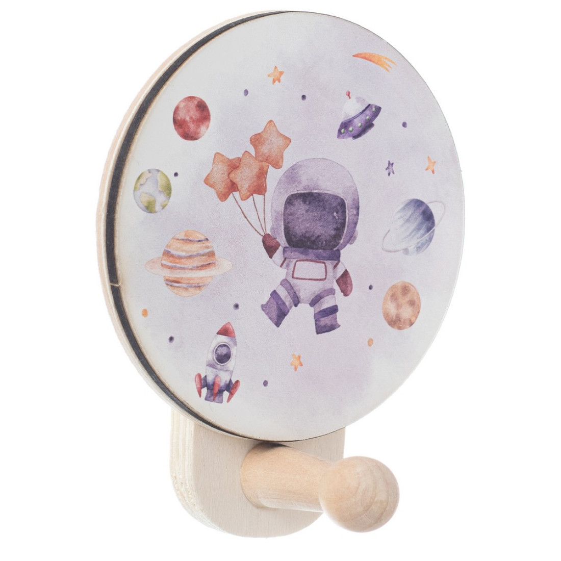 Ξύλινη Κρεμάστρα Διάστημα 