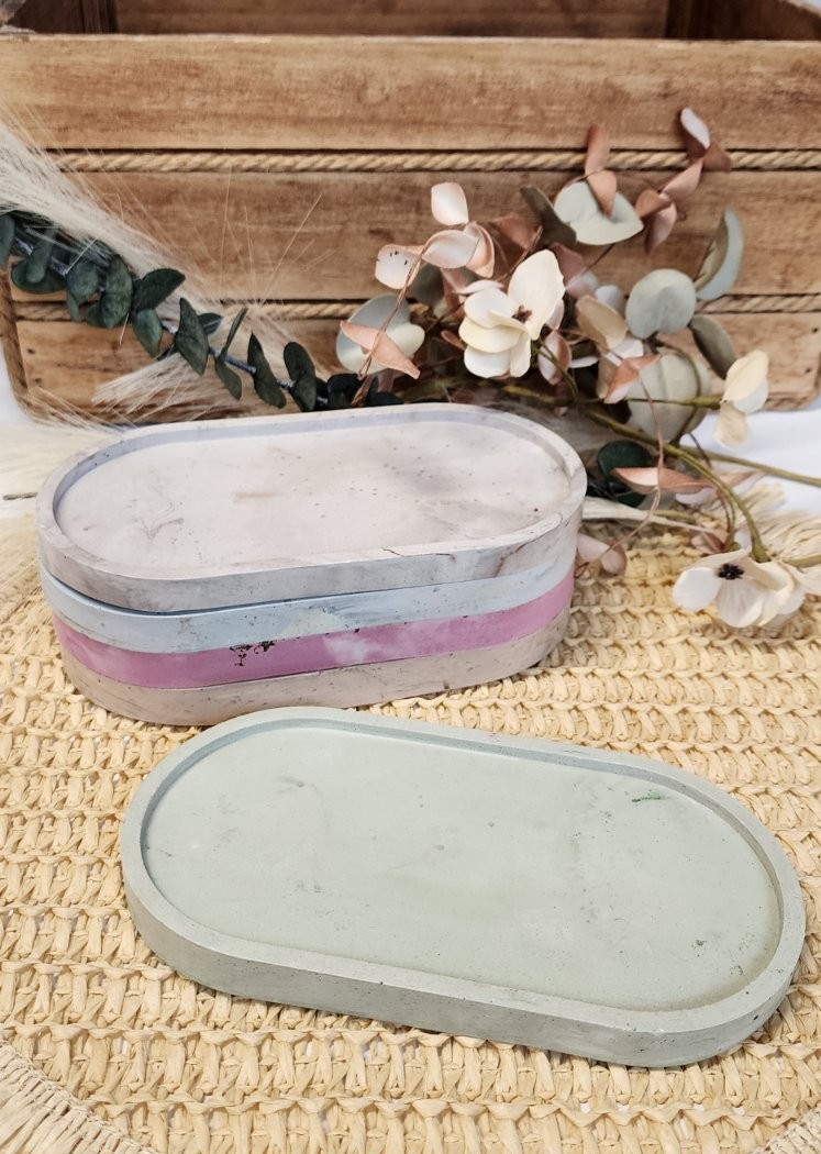 Χειροποίητος Διακοσμητικός Δίσκος Οβάλ