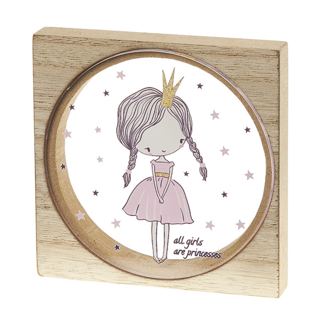 Ξύλινη κορνίζα και πλέξι πριγκίπισσα