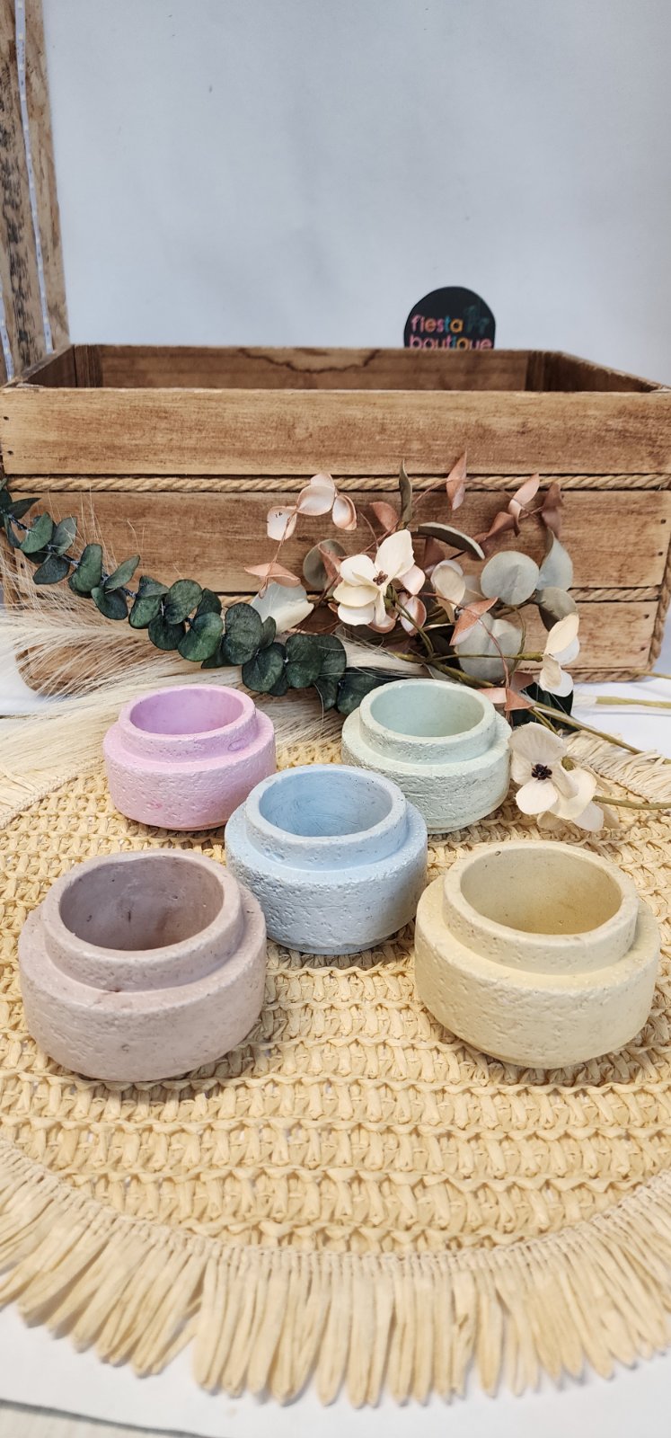 Χειροποίητα Διακοσμητικά Βάζακια-Κηροπήγιο Tealight Holders 