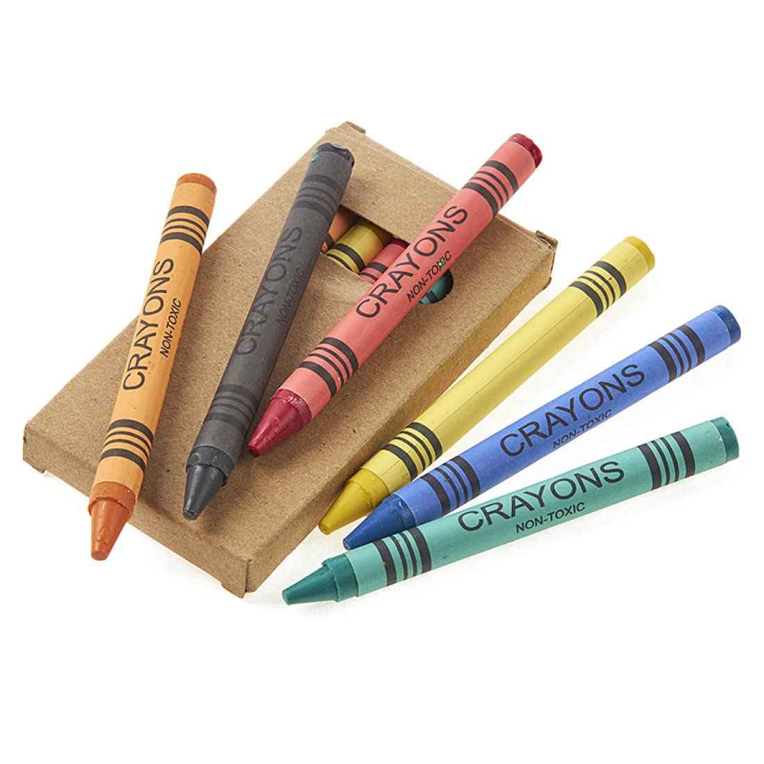 Κηρομπογιά 6 τμχ σε κραφτ κουτάκι