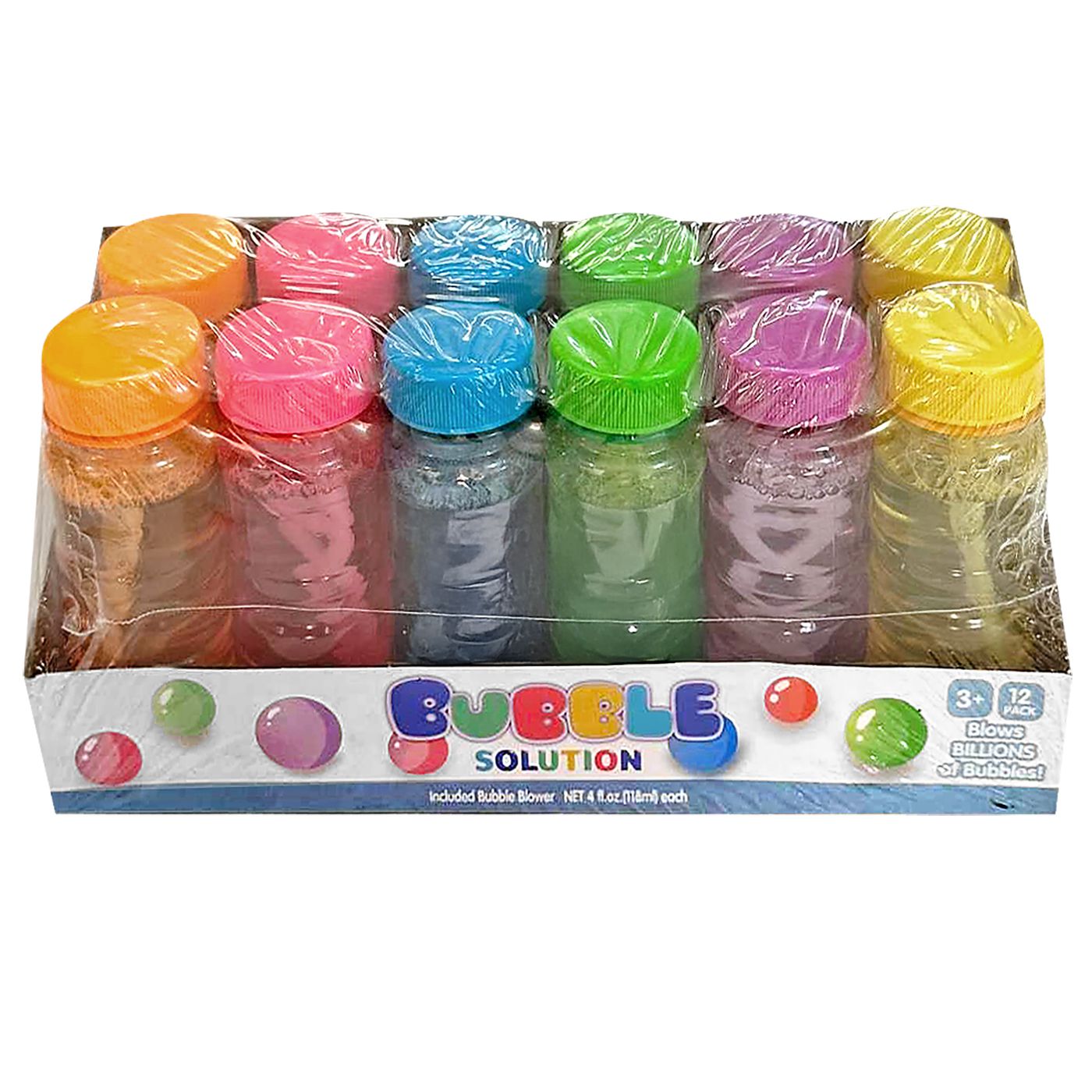 Σαπουνόφουσκα Απλή Μονόχρωμη 12cm 118ml