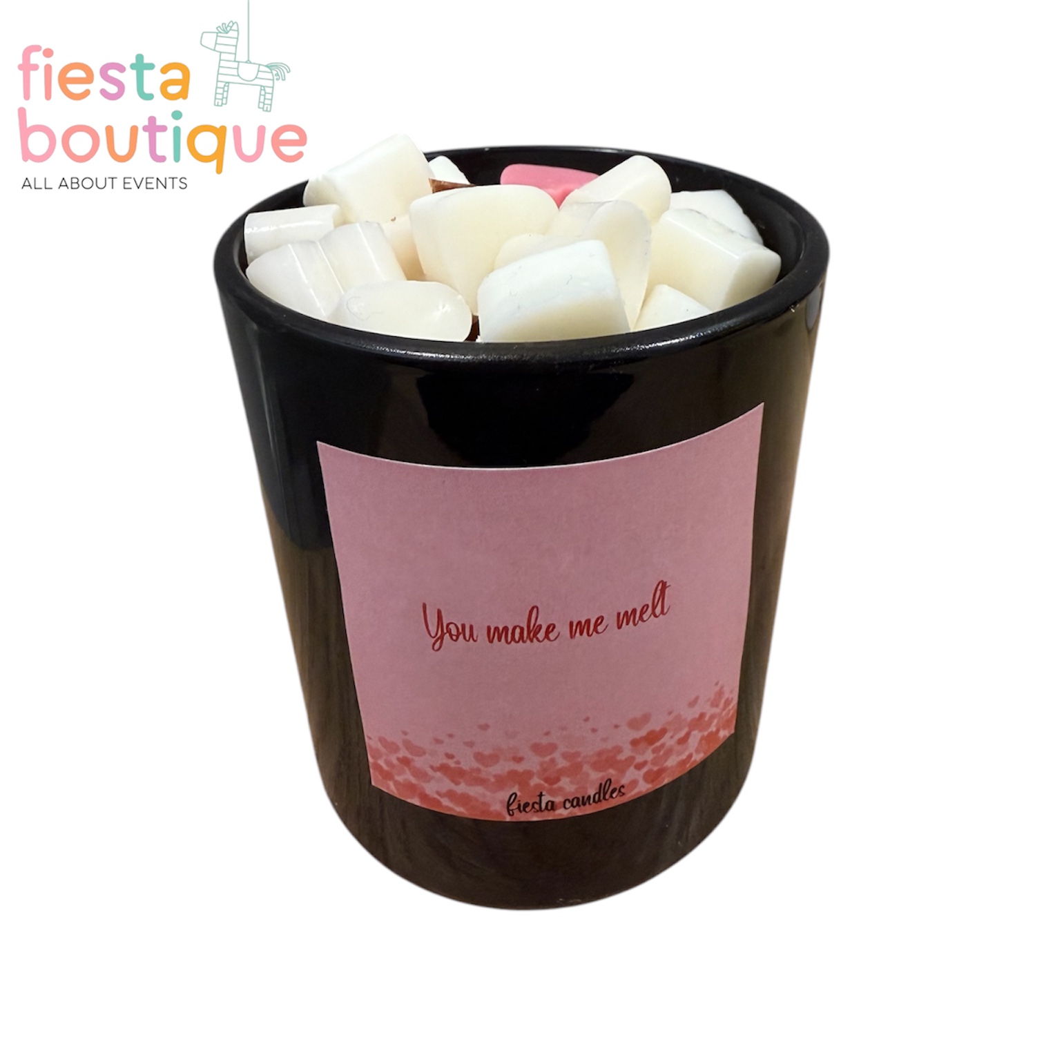 Κερί Σόγιας σε Γυάλινο Μαύρο Ποτήρι