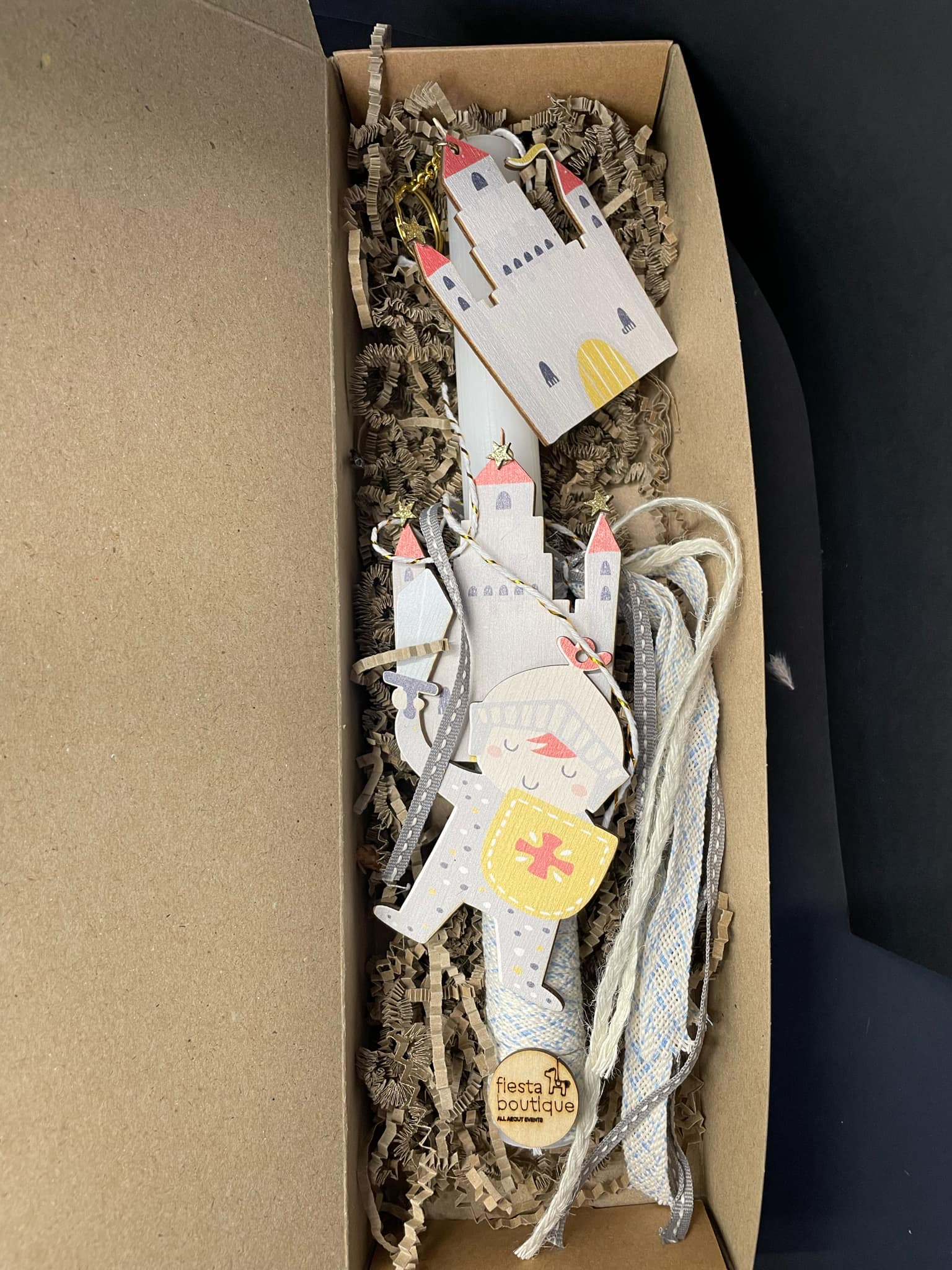 Λαμπάδα Ιππότης με μπρελόκ