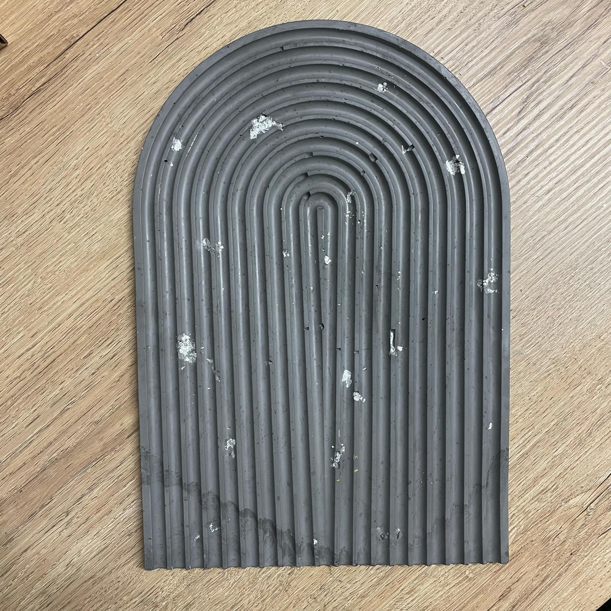 Διακοσμητικός δίσκος ουράνιο τόξο γκρί