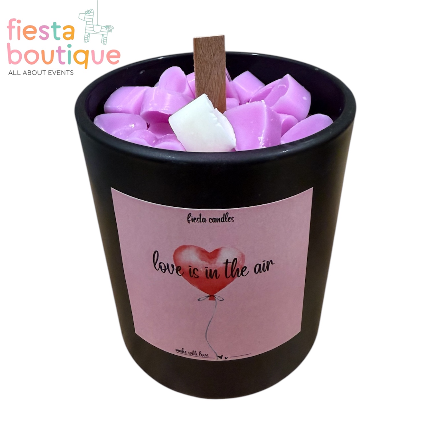 Κερί Σόγιας σε Γυάλινο Μαύρο Ποτήρι