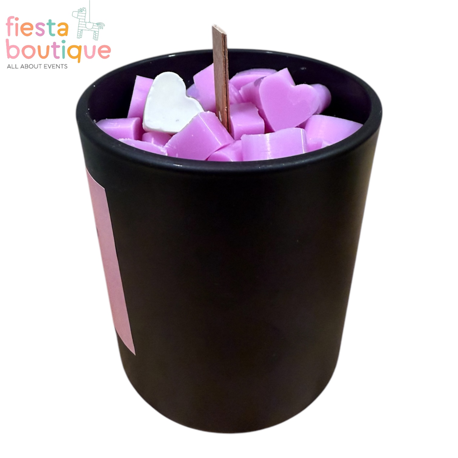 Κερί Σόγιας σε Γυάλινο Μαύρο Ποτήρι