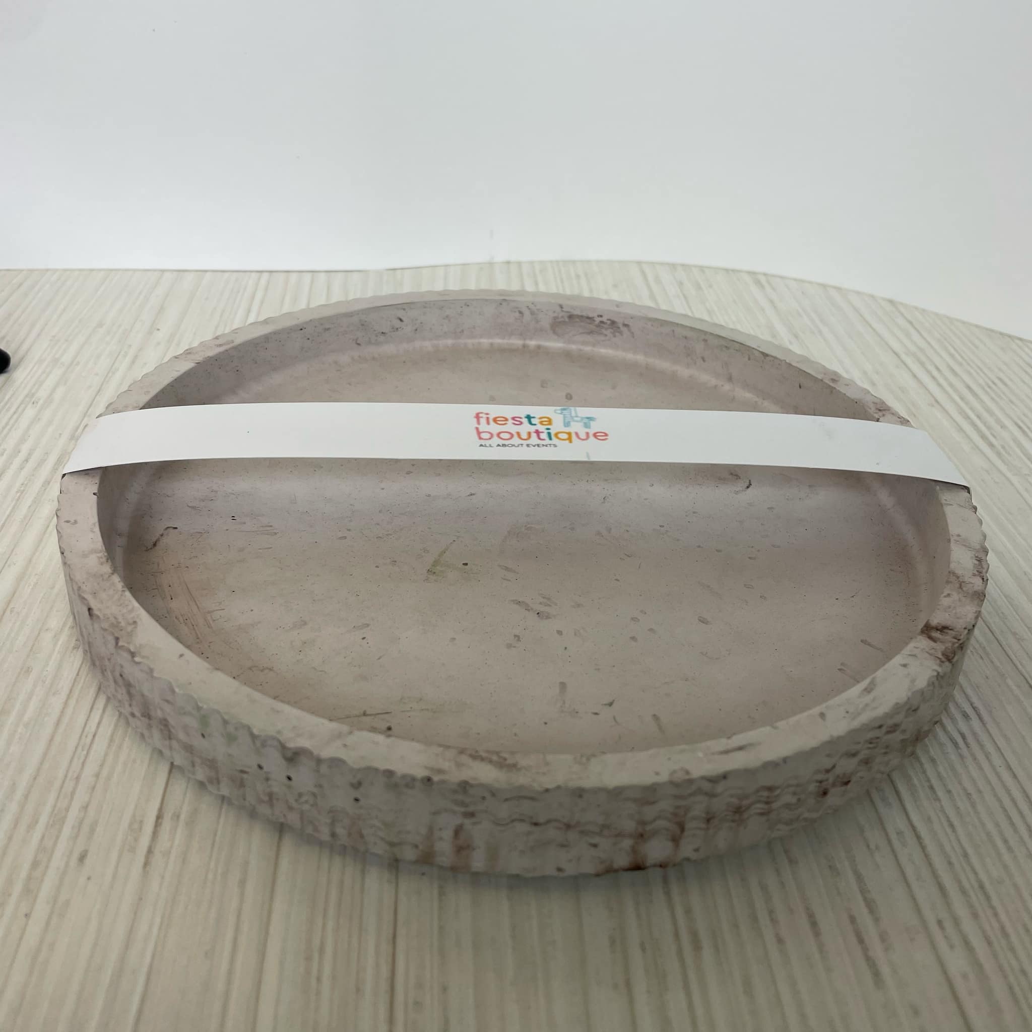 Στρόγγυλος δίσκος 21εκ μόκα