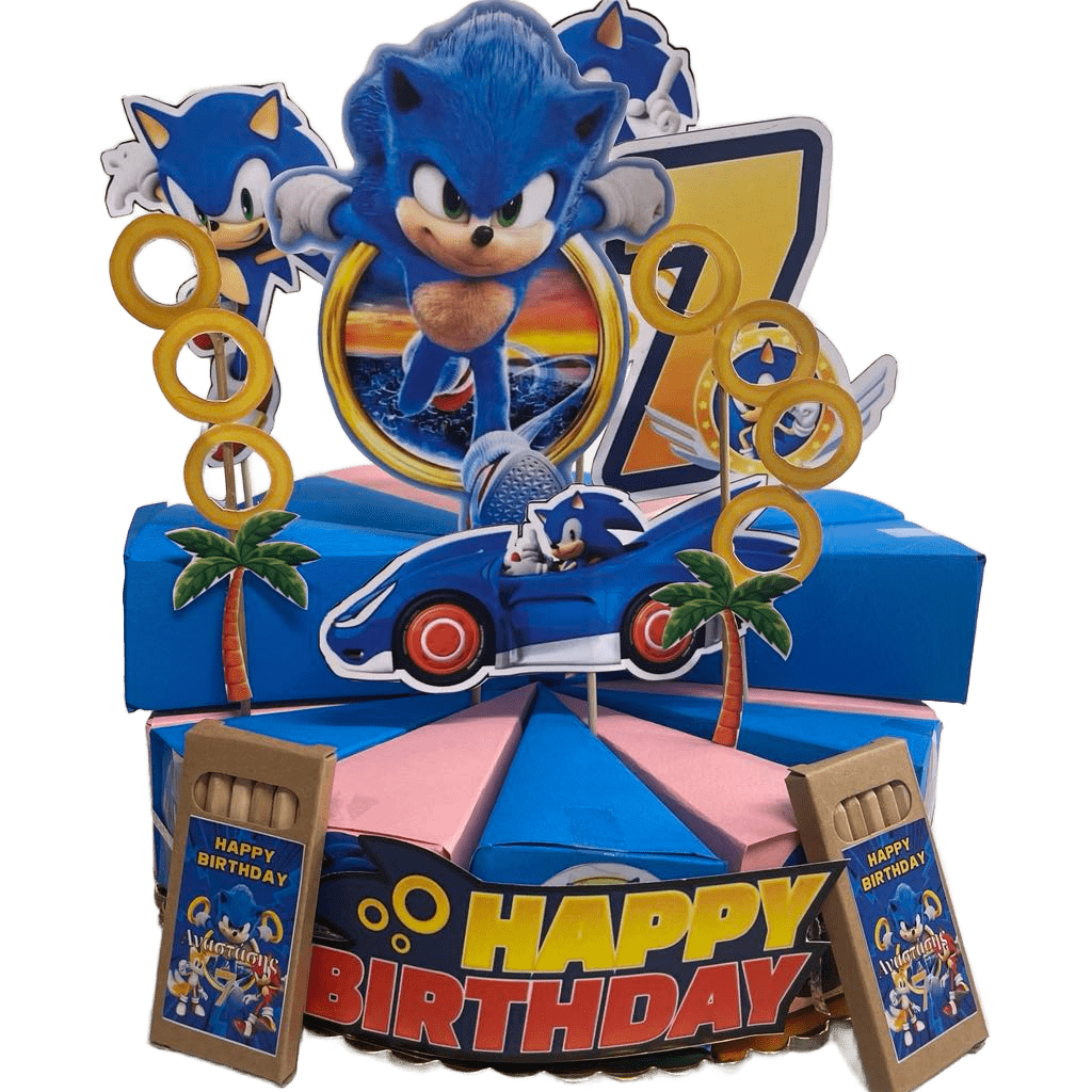 Χάρτινη τούρτα Sonic