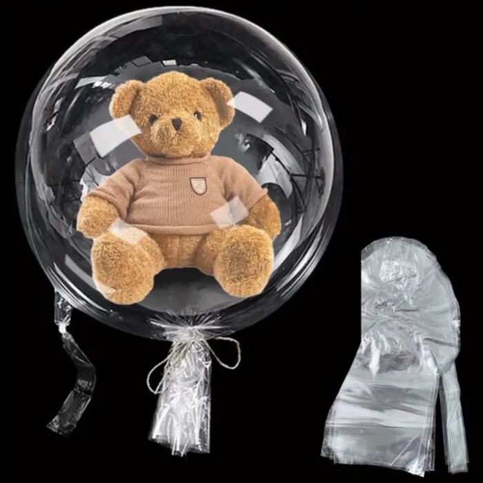 Μπαλόνι Bubble για Γέμισμα Με Δυο Λαιμούς 76 εκ. (Τεμάχιο)