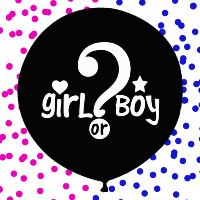 Gender reveal - Μπαλόνι 45 εκ. τυπωμένο με boy or girl