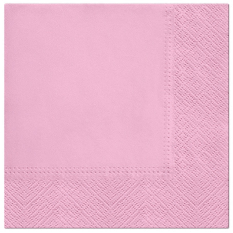 Χαρτοπετσέτες Φαγητού Ροζ (20 τεμ.)