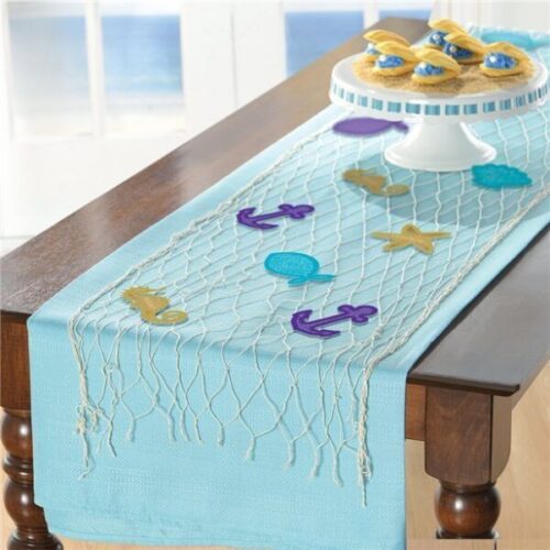 Διακοσμητικό Δίχτυ Τραπεζιού Θαλασσινά Στοιχεία
