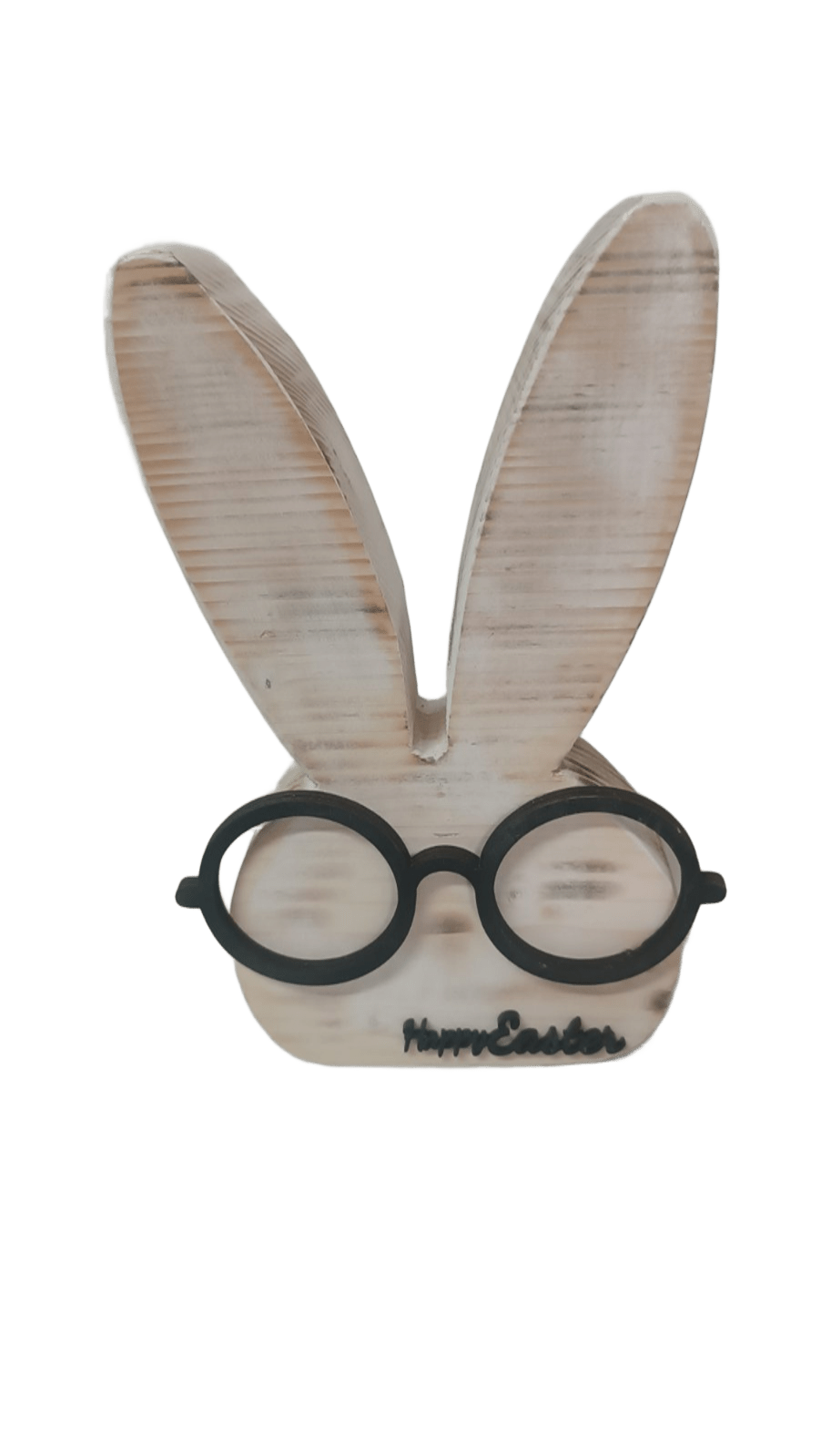 Χειροποίητος ξύλινος λαγός σε Large Λευκό