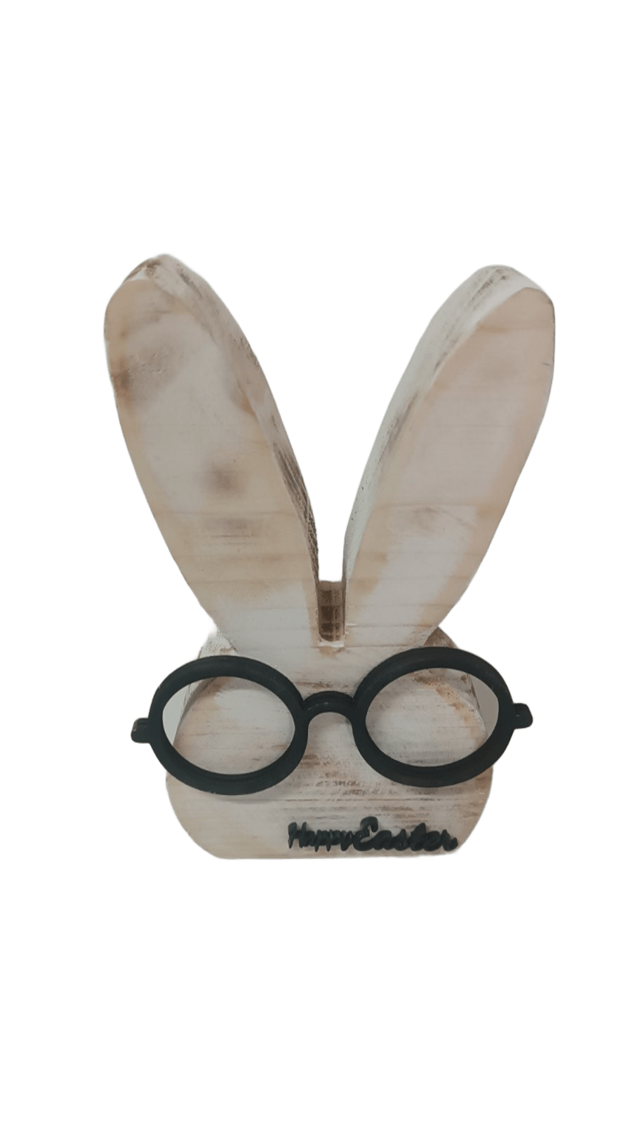 Χειροποίητος ξύλινος λαγός σε Medium Λευκό