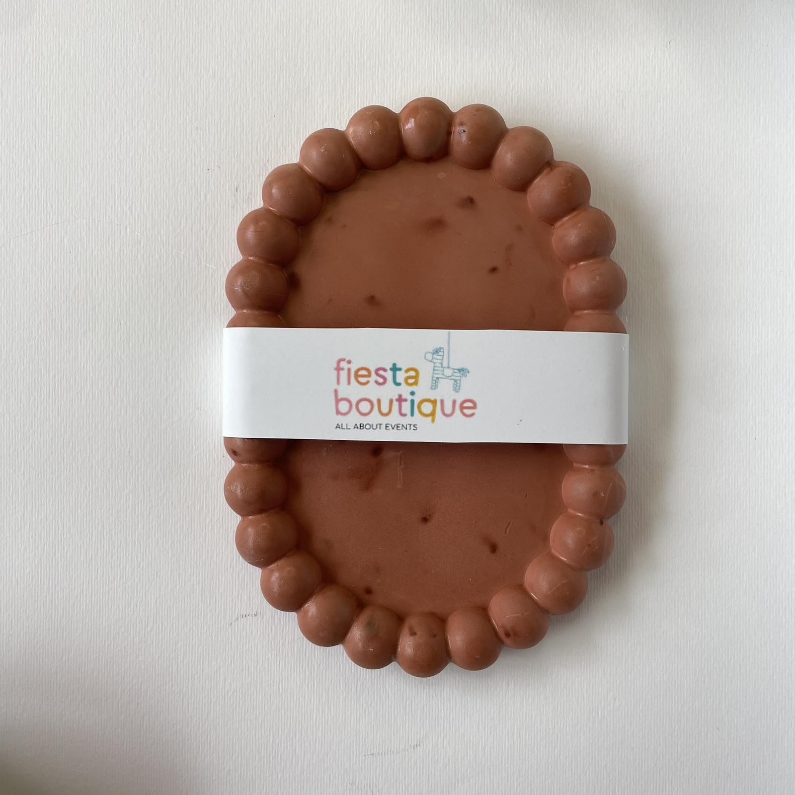 Διακοσμητικός δίσκος οβάλ- Bubble τερακότα