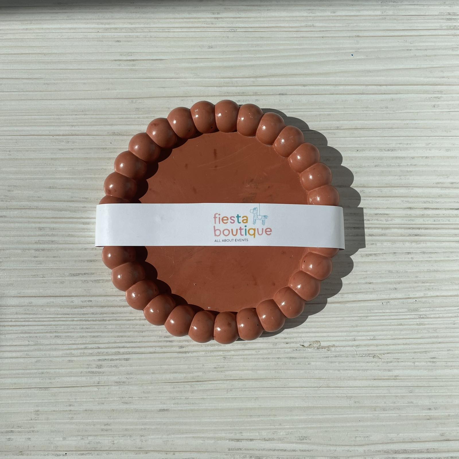 Διακοσμητικός δίσκος στρόγγυλος - Bubble τερακόττα