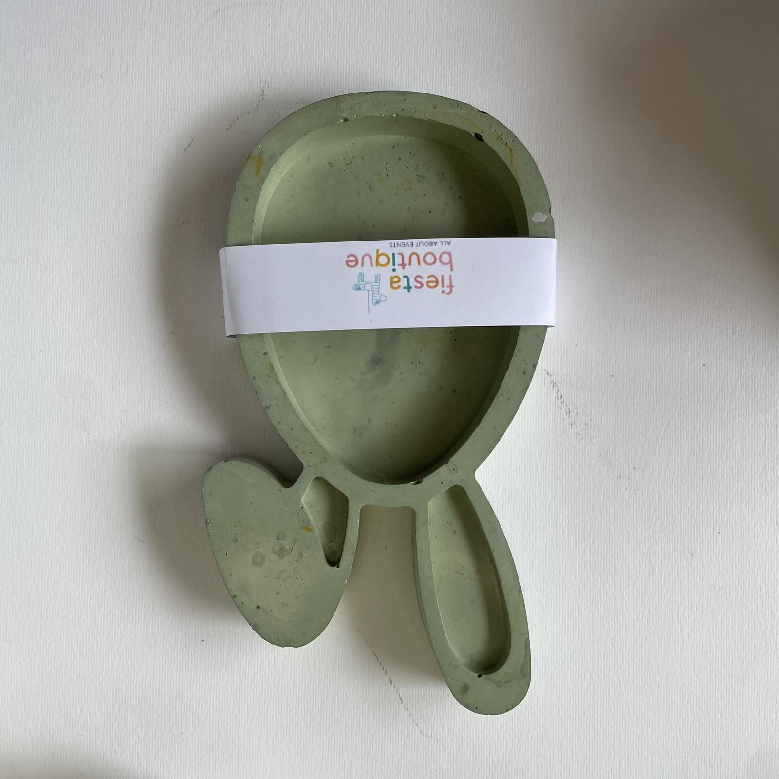 Διακοσμητικός δίσκος λαγός φυστικί