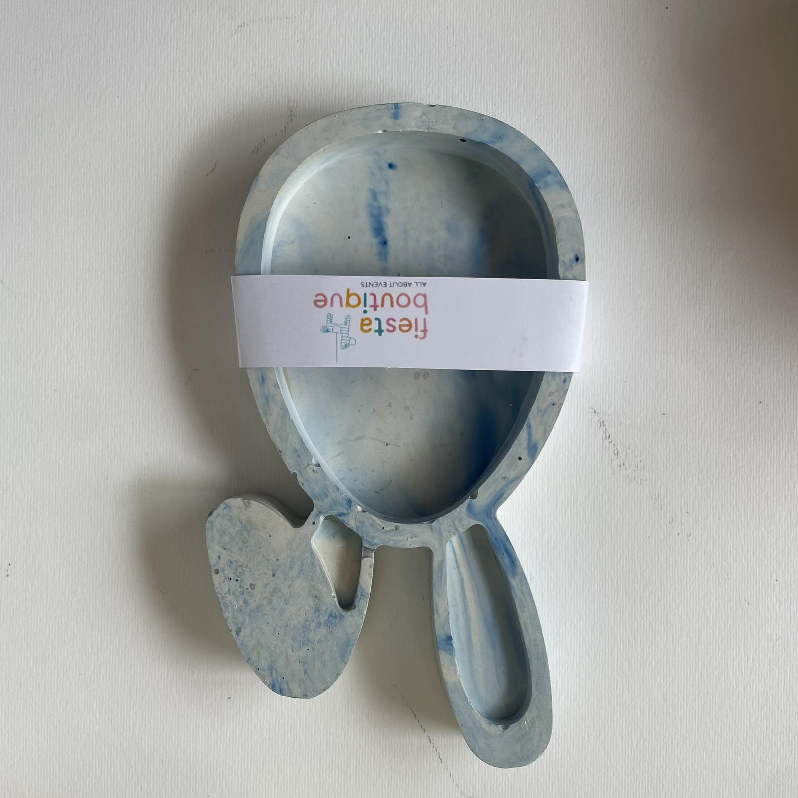 Διακοσμητικός δίσκος λαγός γαλάζιο