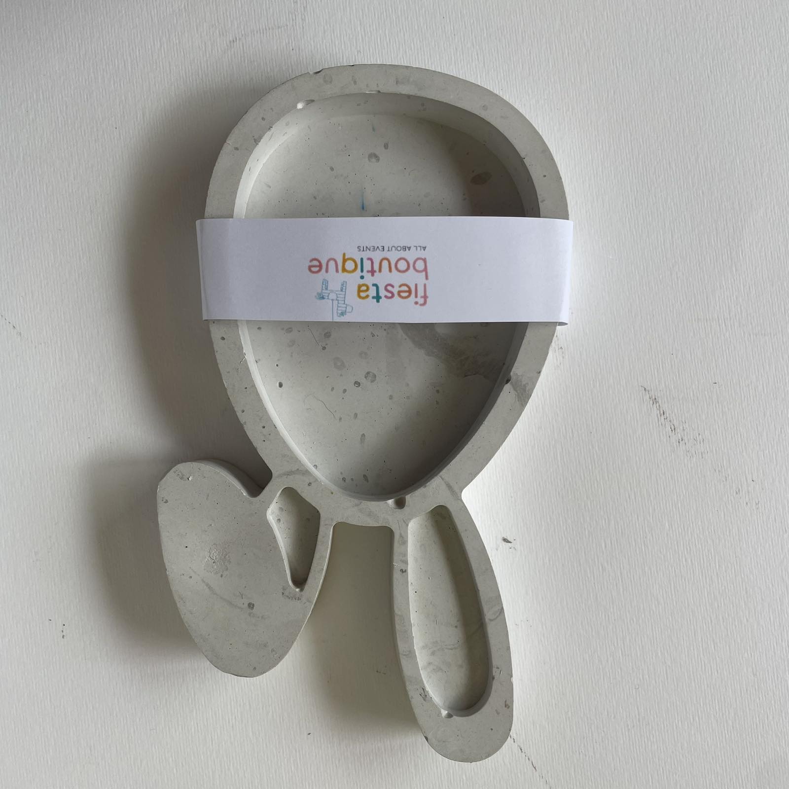 Διακοσμητικός δίσκος λαγός εφέ μάρμαρο