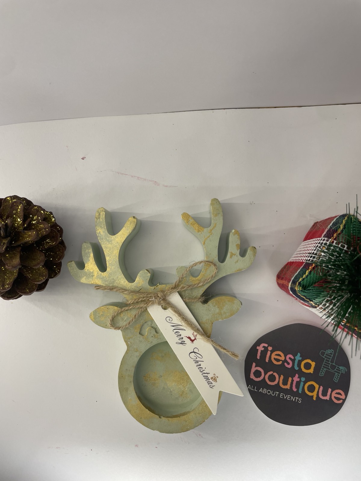 Χριστουγεννιάτικο Κηροπήγιο/Διακοσμητικό Τάρανδος