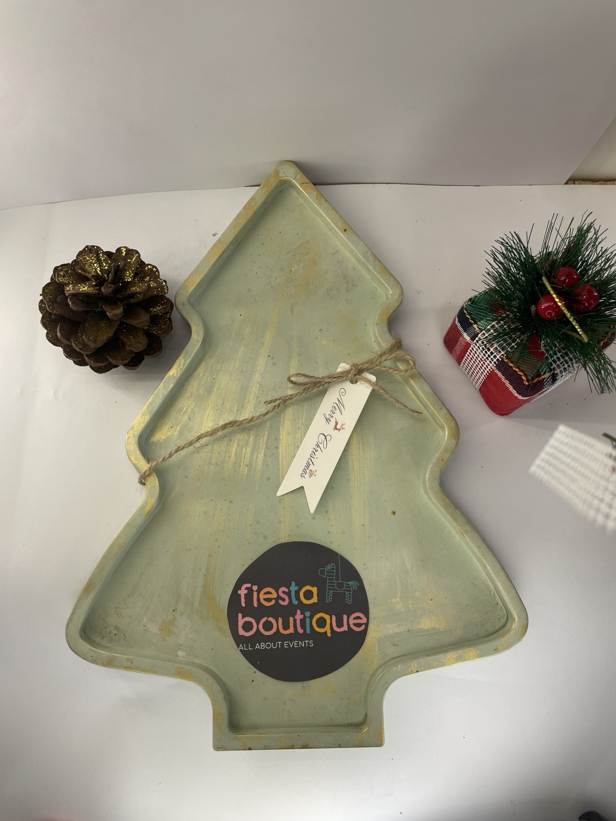 Χειροποίητη Πιατέλα/Διακοσμητικό Χριστουγεννιάτικο Δέντρο