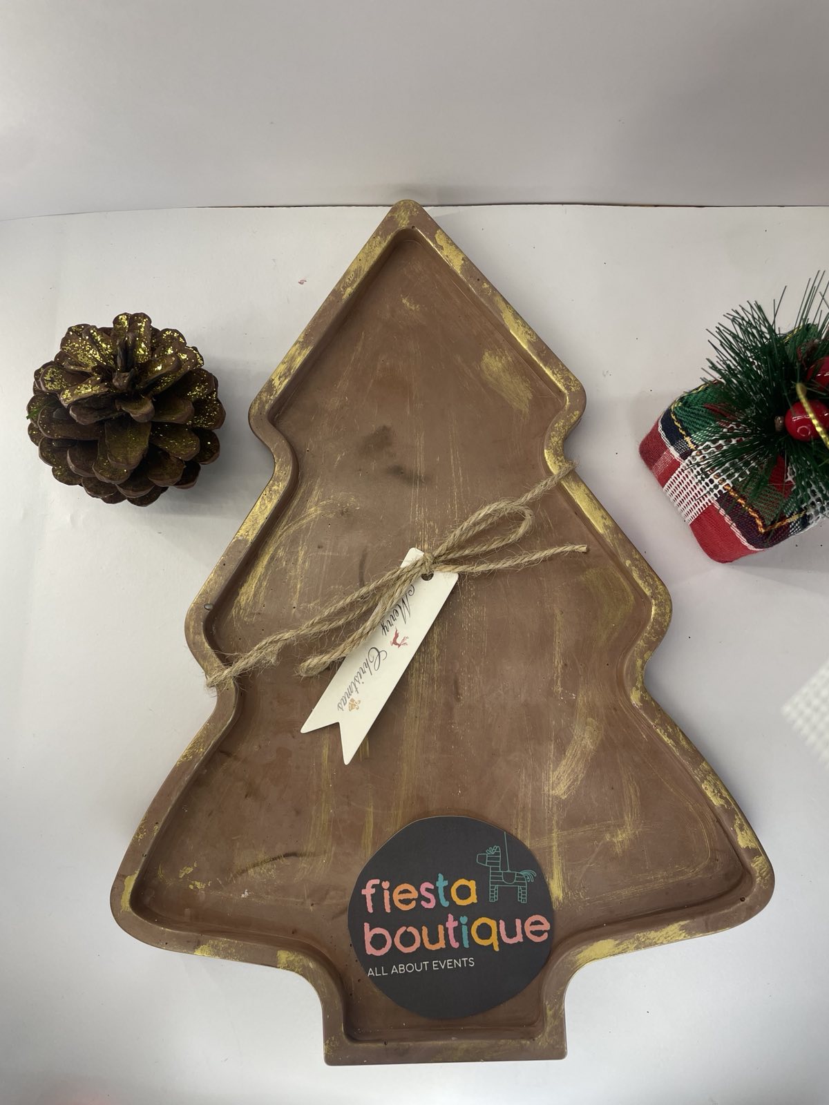 Χειροποίητη Πιατέλα/Διακοσμητικό Χριστουγεννιάτικο Δέντρο