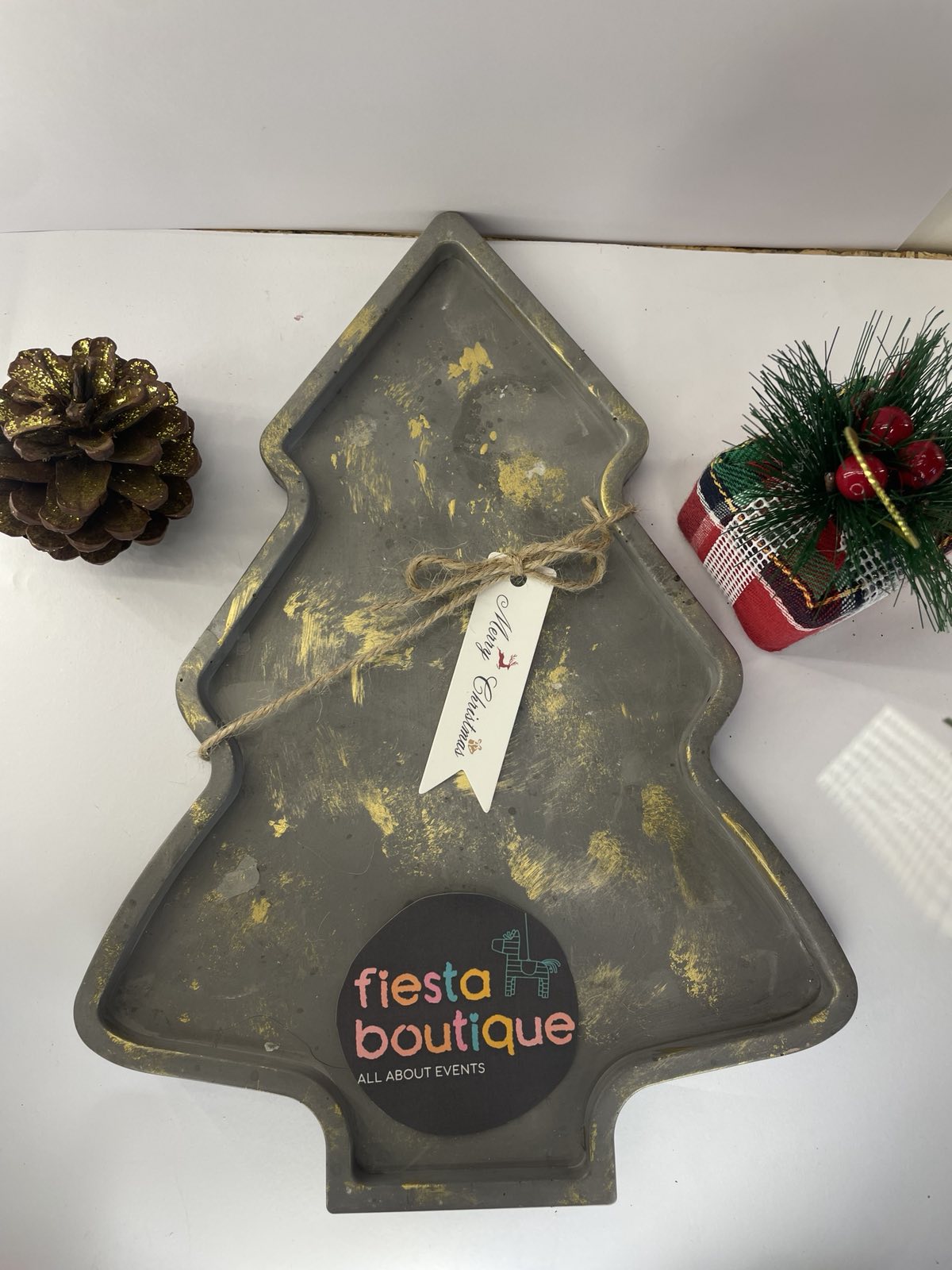 Χειροποίητη Πιατέλα/Διακοσμητικό Χριστουγεννιάτικο Δέντρο