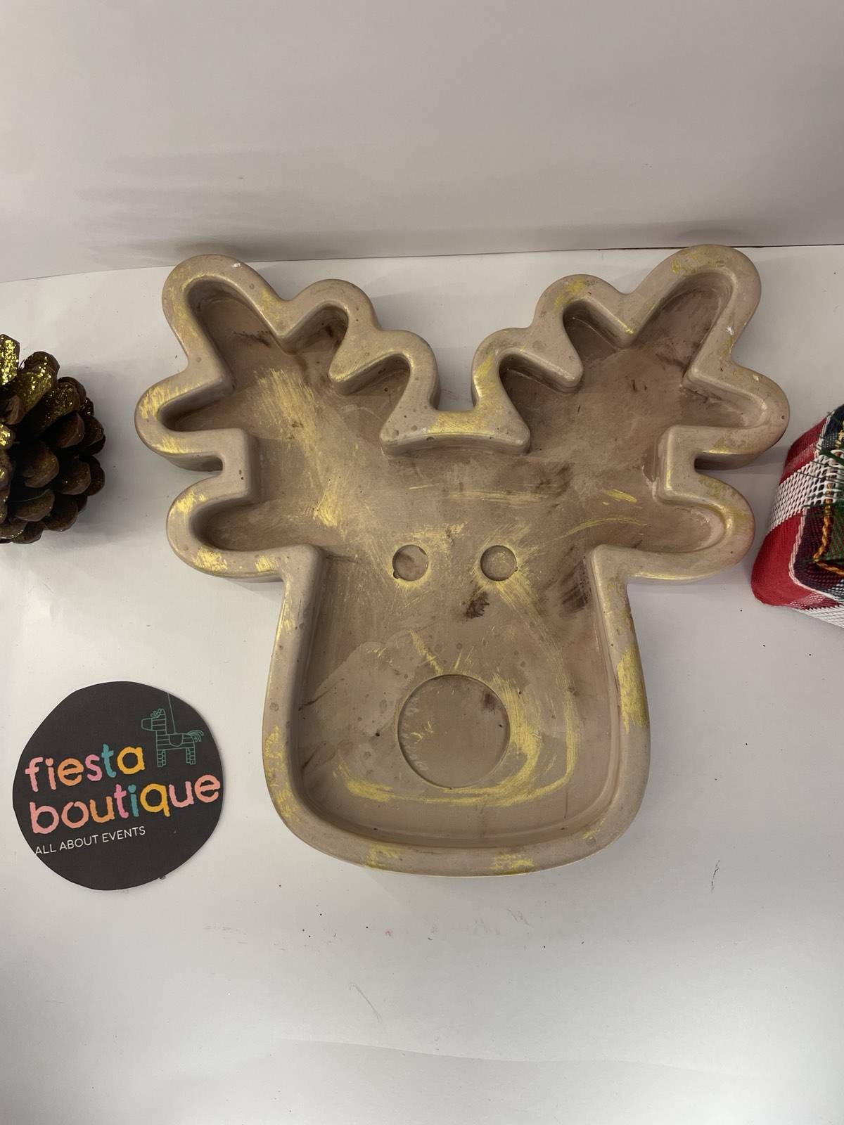 Χριστουγεννιάτικη Πιατέλα/Διακοσμητικό Τάρανδος