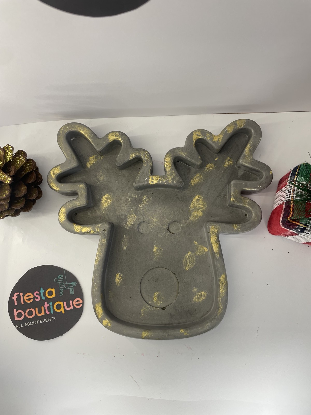 Χριστουγεννιάτικη Πιατέλα/Διακοσμητικό Τάρανδος