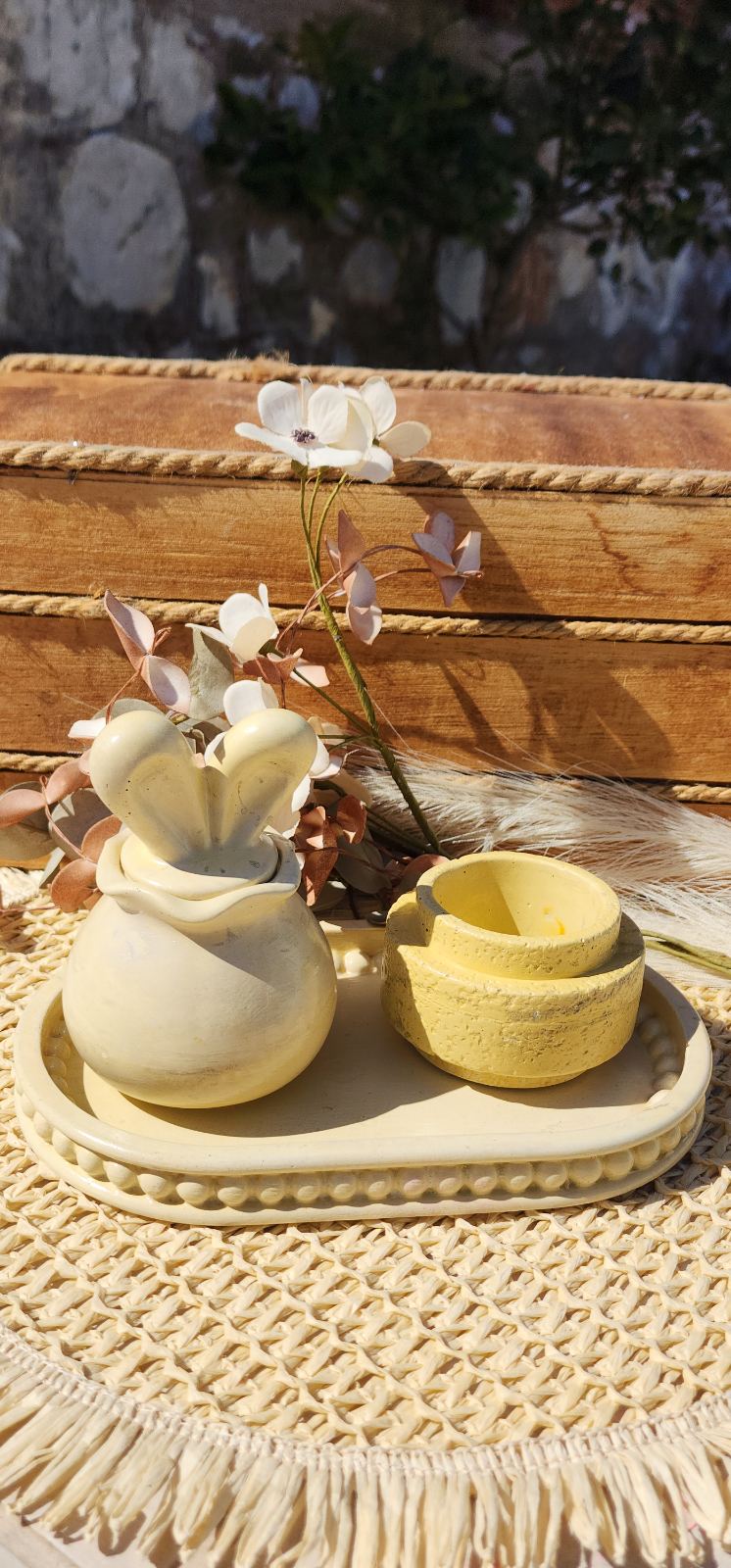 Treasure: Χειροποίητο Σετ Διακόσμησης & Οργάνωσης με Λαγουδάκι