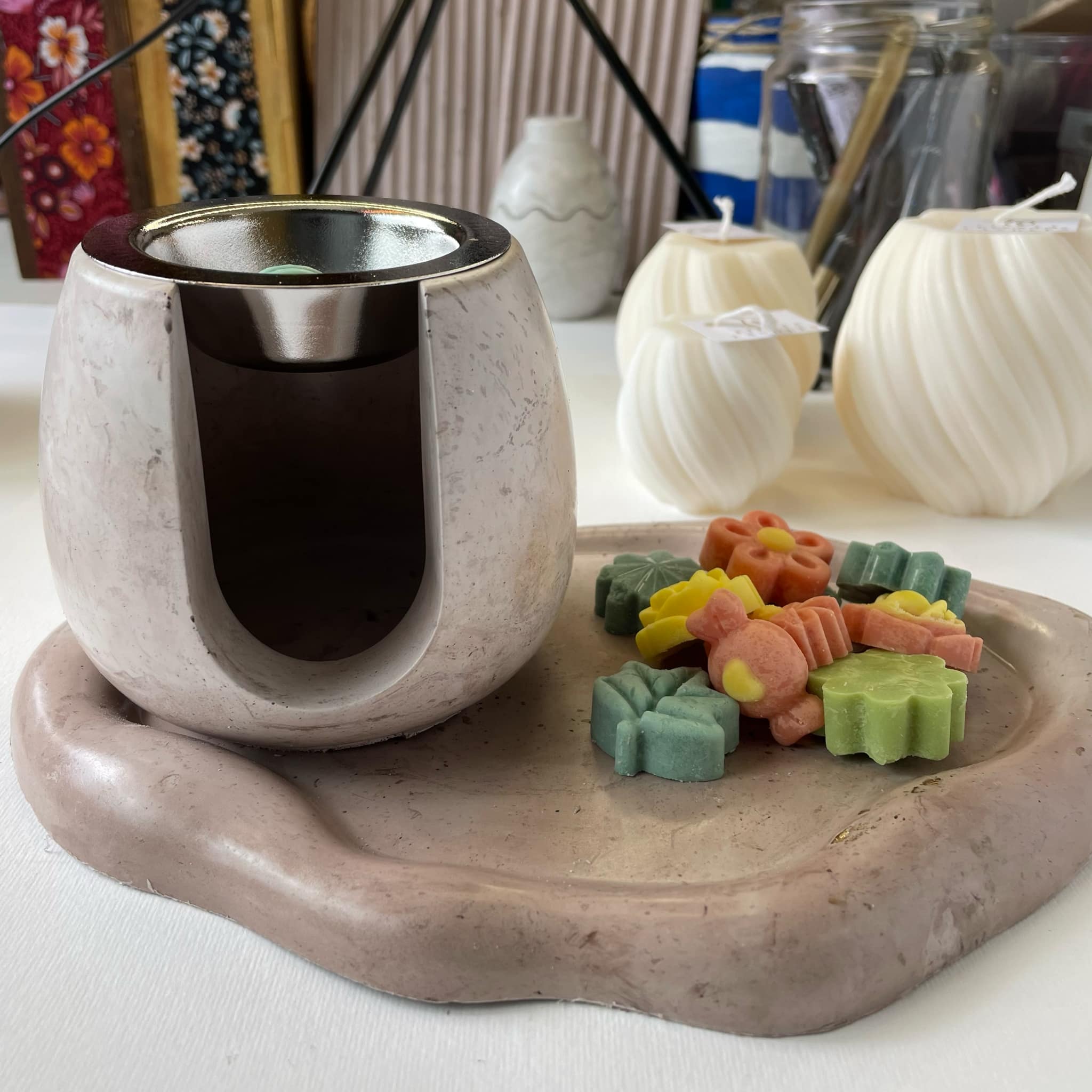 Κεραμικός καυστήρας με πιατάκι