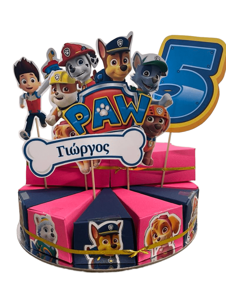 Χάρτινη τούρτα Paw Patrol