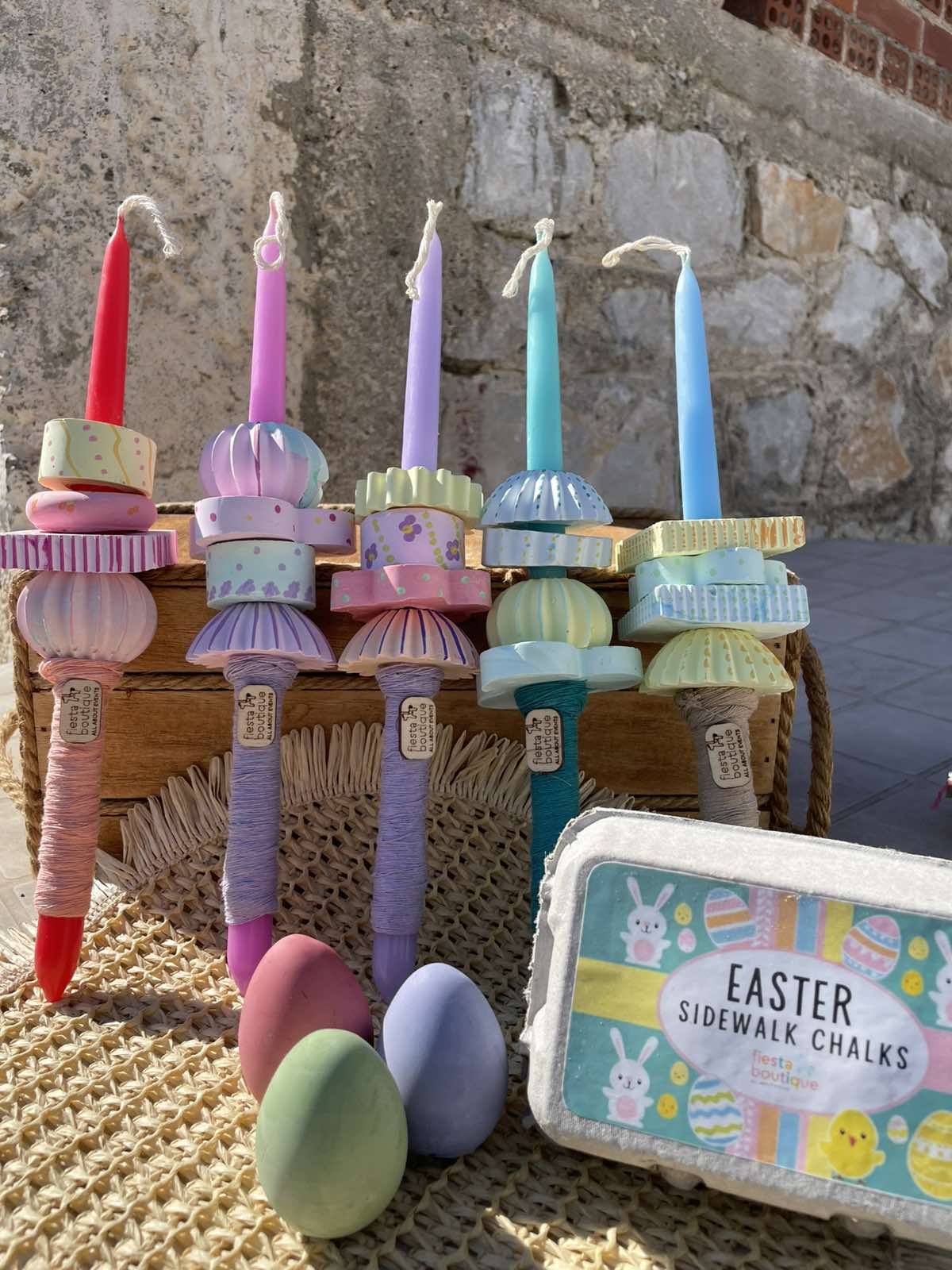 Πασχαλινή Λαμπάδα Κιμωλίες Πεζοδρομίου 