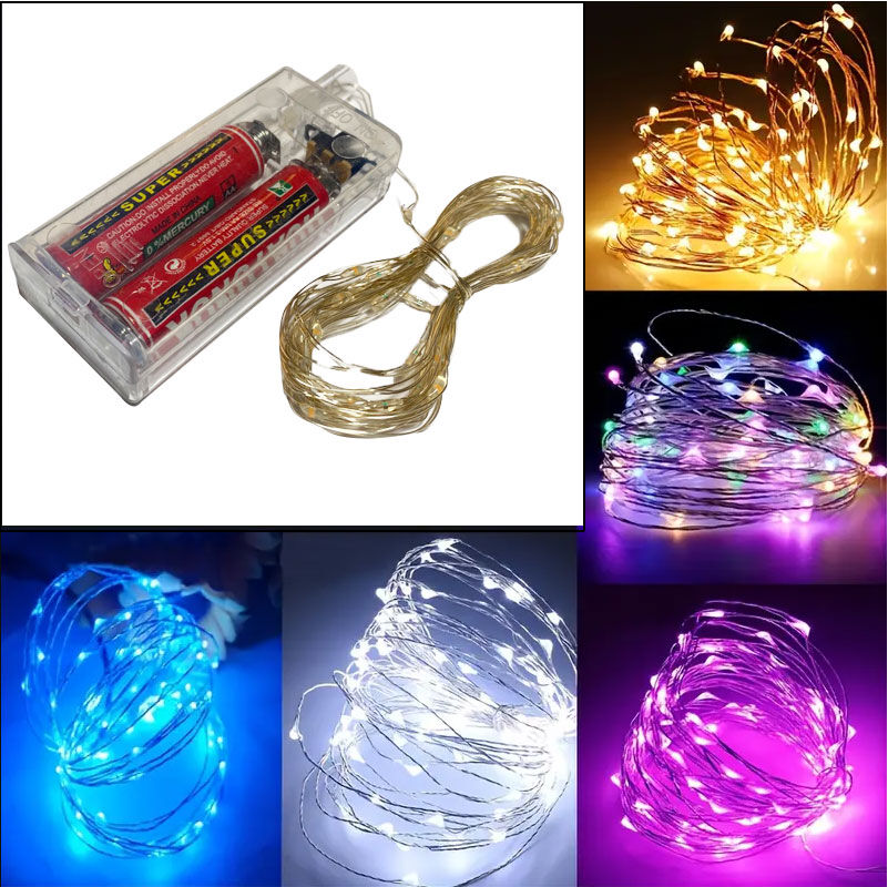 Led φωτισμός με μπαταρίες - 3 μέτρα μήκος με 30 Led λαμπάκια