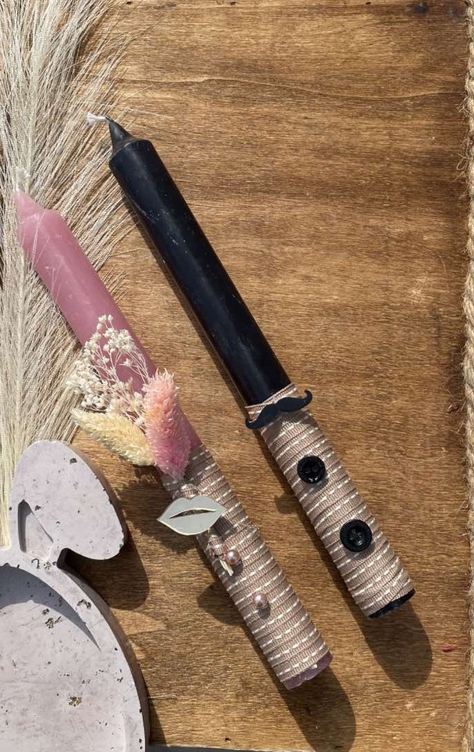 Χειροποίητο Σετ Πασχαλινές Λαμπάδες 