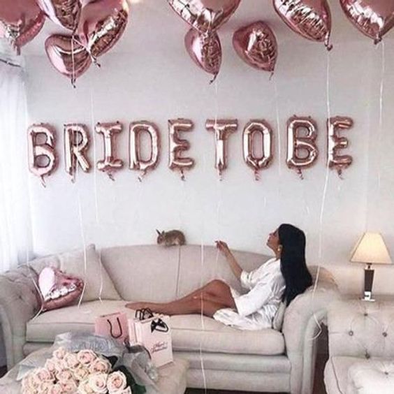  Μπαλόνια ροζ χρυσό “Bride to Be”
