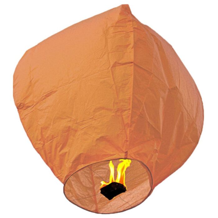 Ιπτάμενα φαναράκια 10 τεμάχια πορτοκαλί