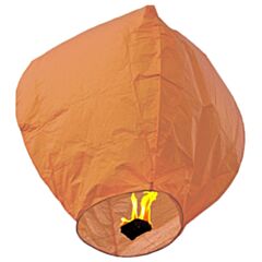Ιπτάμενα φαναράκια orange regular size -ΣΥΣΚΕΥΑΣΙΑ 10 τεμάχια