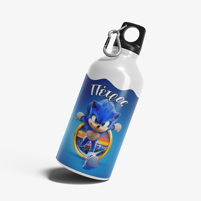 Παιδικό ανοξείδωτο Παγούρι με όνομα – Sonic 