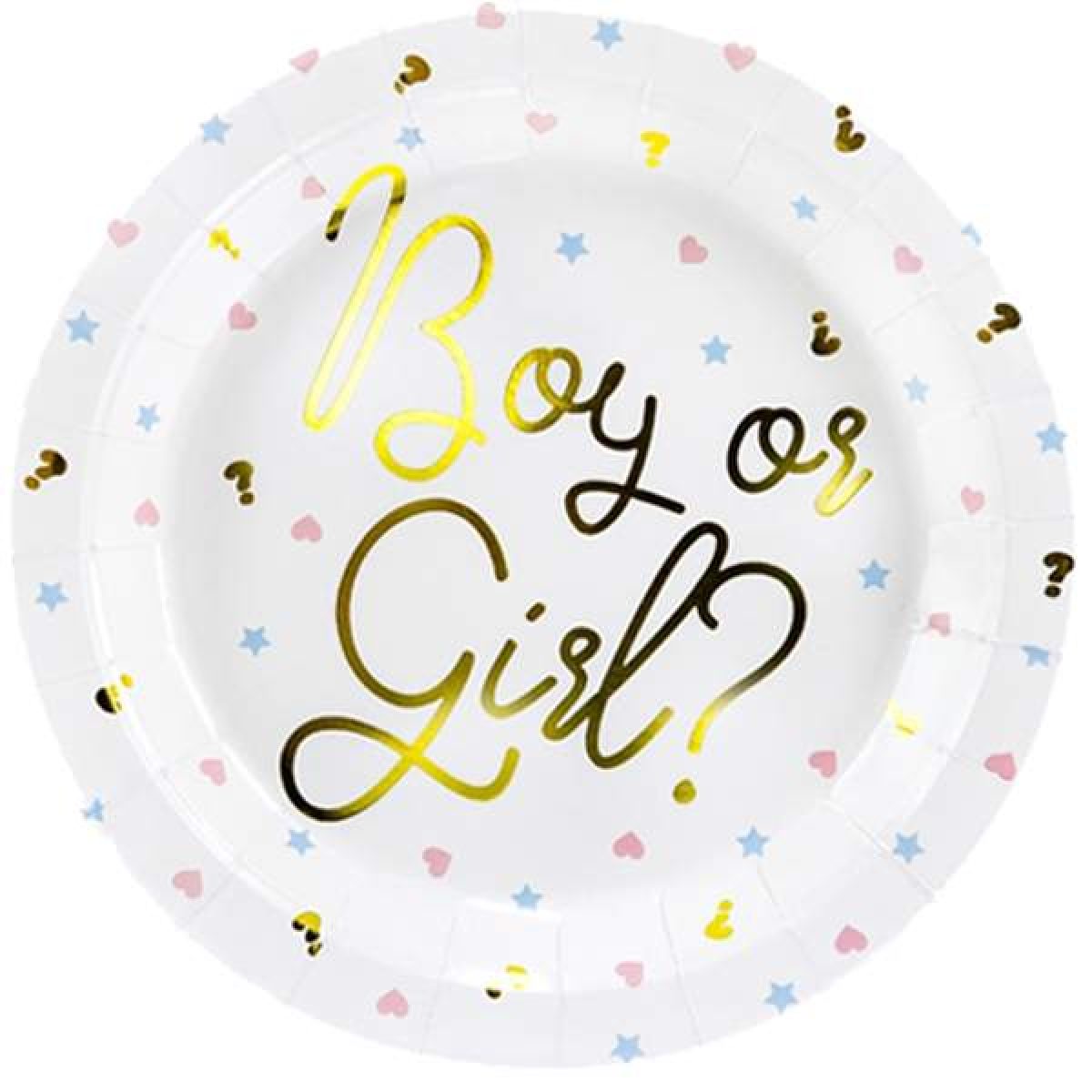Πιάτα Gender Reveal ''Boy or Girl'' (6 τεμ.)