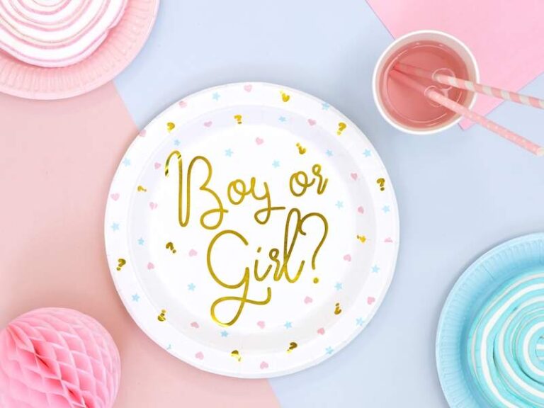 Πιάτα Gender Reveal ''Boy or Girl'' (6 τεμ.)
