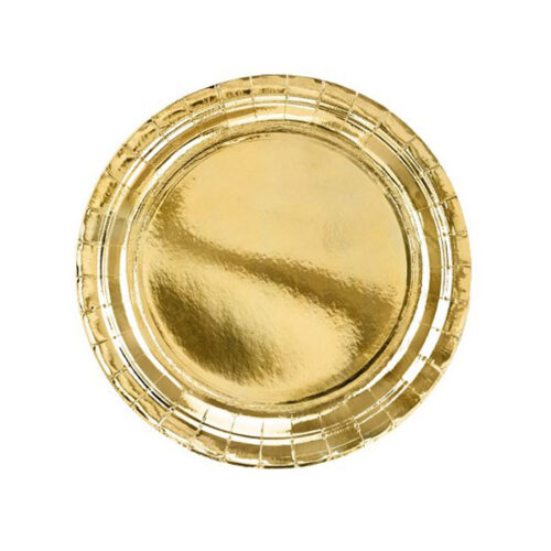Πιάτα Φαγητού Χρυσά (6 τεμ.)