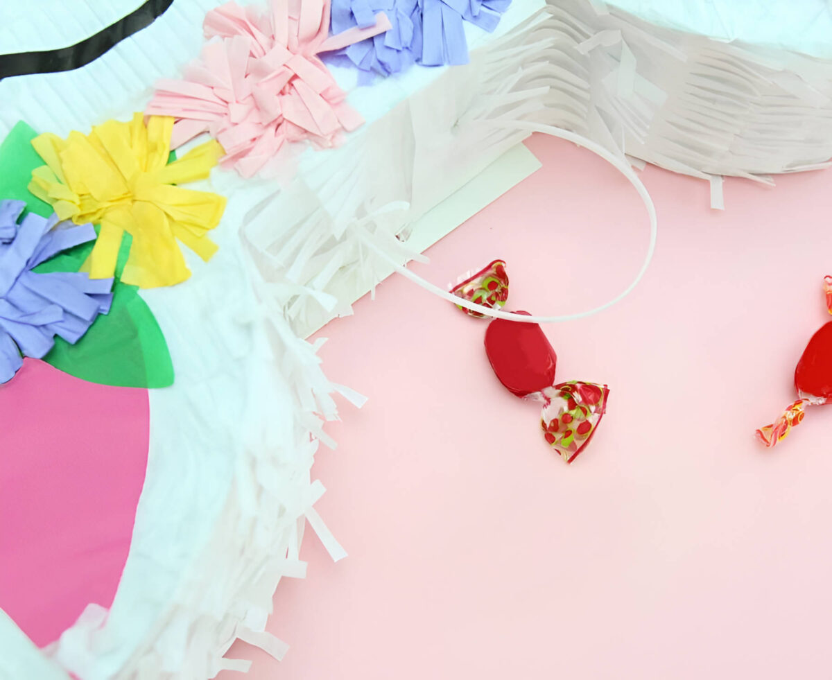 Πινιάτα Γατούλα με λουλούδια