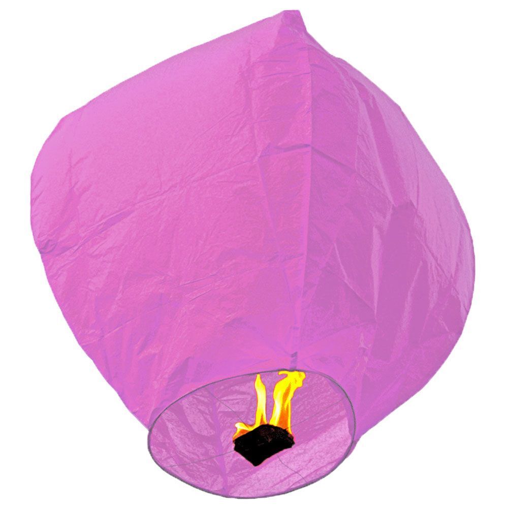 Ιπτάμενα φαναράκια pink regular size -ΣΥΣΚΕΥΑΣΙΑ 10 τεμάχια