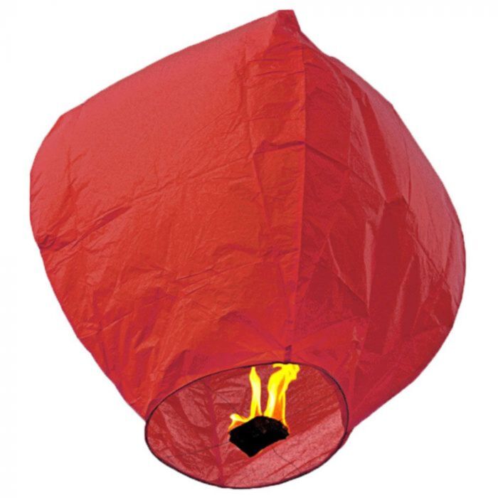 Ιπτάμενα φαναράκια 10 τεμάχια κόκκινο