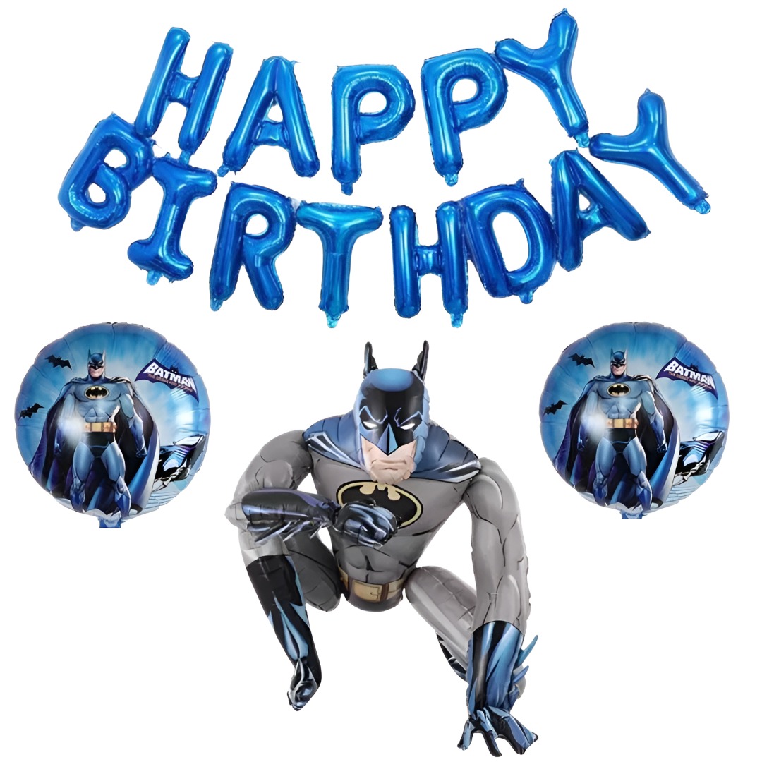 Σετ Μπαλόνια Batman Happy Birthday (16 τεμ) 